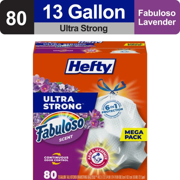 Hefty Ultra Strong 13 gallon Trash Bags