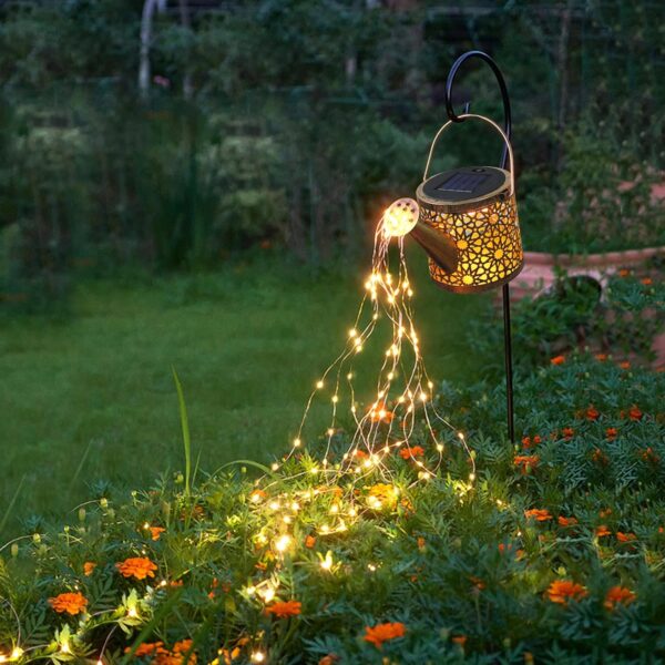 Solar Watering Can Outdoor Lights